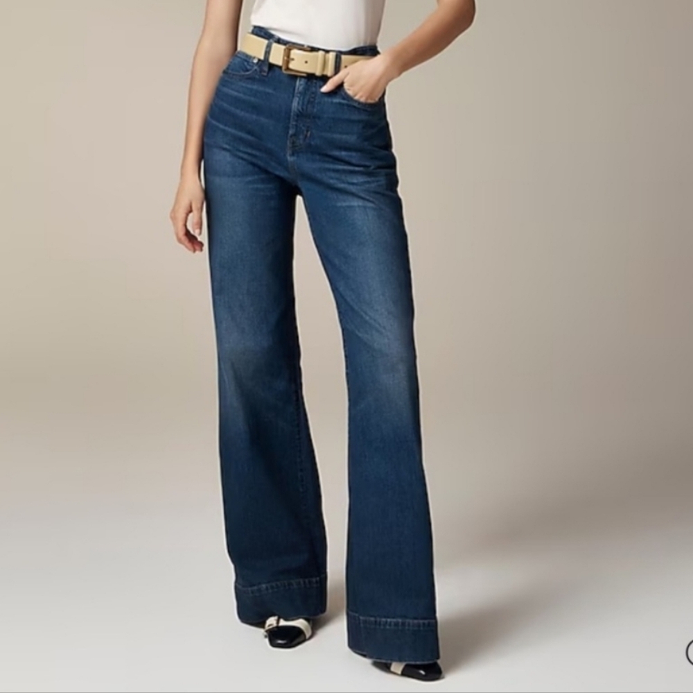 Curvy denim trouser in 1996 semi-stretch